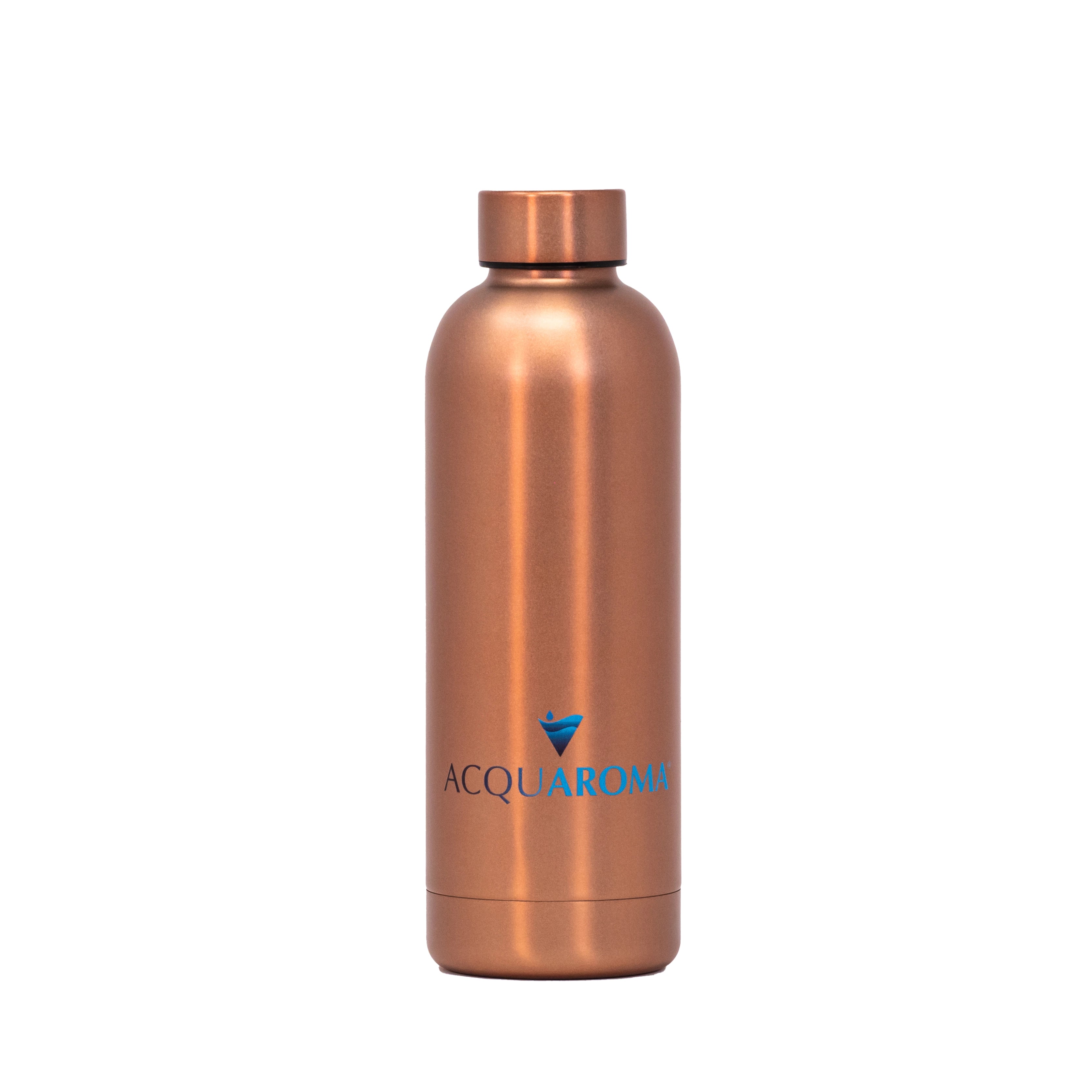 WATER BOTTLE ROSE GOLD [logo orizzontale]